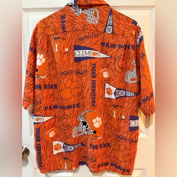 Reyn Spooner Orange Clemson Tigers Button Down Shirt - Picture 5 of 6